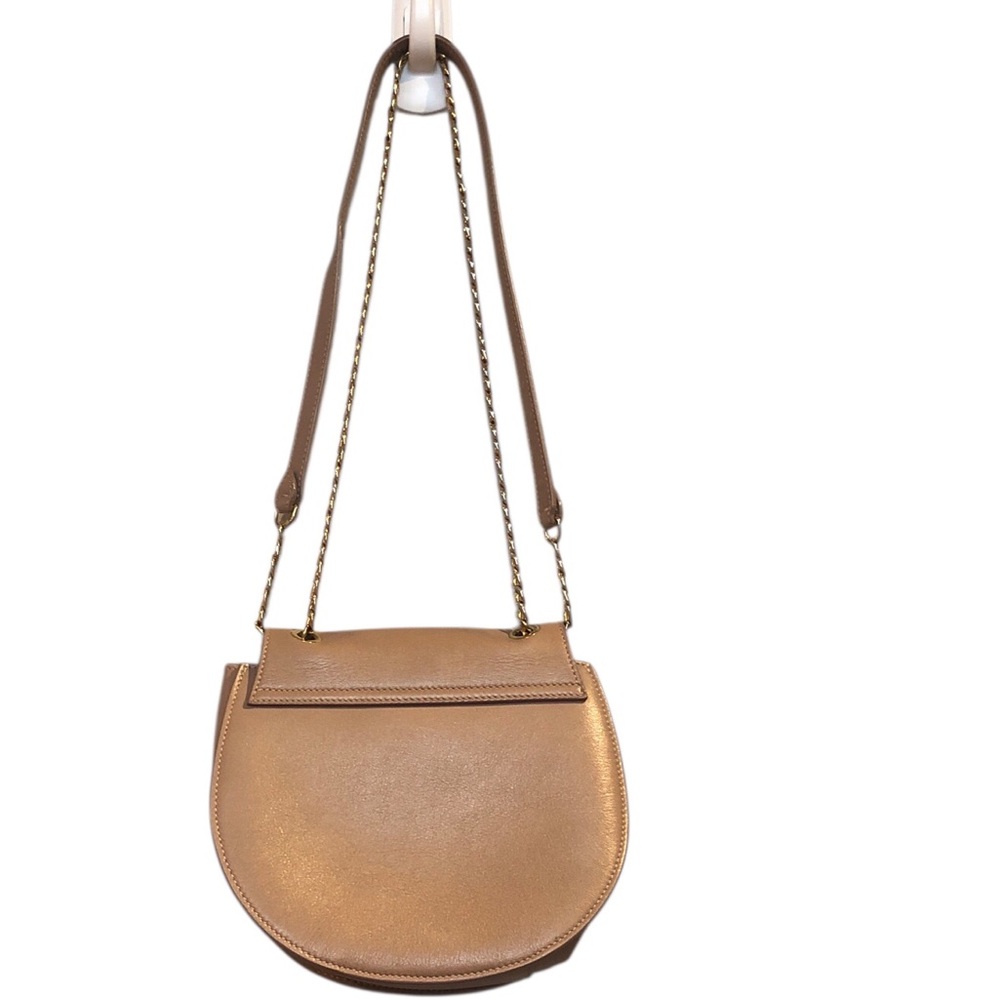 Cuyana Mini Saddle Bag Dusty Pink Quartz Leather Shoulder Bag A1 - Picture 4 of 11